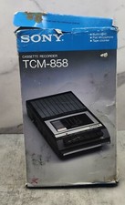 Gravador/player de cassete Sony (TCM-858) com microfone embutido - caixa aberta comprar usado  Enviando para Brazil