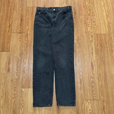 Jeans jeans vintage anos 90 Levi's 505 aba laranja preto desbotado tamanho 33x32 comprar usado  Enviando para Brazil