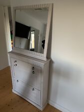 Schuhschrank weiß spiegel gebraucht kaufen  Geldern