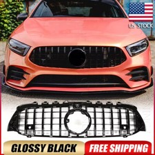 Grelha frontal preta brilhante com estrela espelhada para Benz Classe A W177 A200 A220 A35 19-22 comprar usado  Enviando para Brazil
