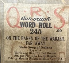 Qrs player piano for sale  Westland