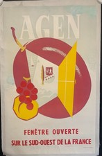 Affiche originale agen d'occasion  Montpellier-