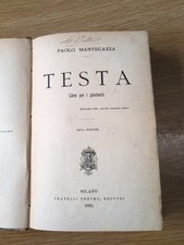 Mantegazza. testa. libro usato  Milano