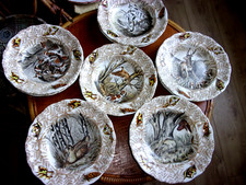 Assiettes décor fontainebleau d'occasion  Céret