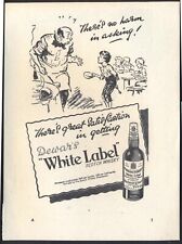 WHISKY WHITE LABEL (Oliver Twist Asking For More!)- Anúncio vintage da década de 1940 comprar usado  Enviando para Brazil