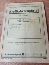 Kraftfahrzeugbrief zündapp 20 gebraucht kaufen  Bogel, Mieheln, Weyer