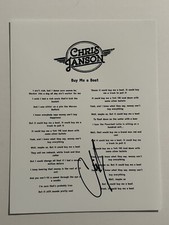 Chris janson signed for sale  Cedar Rapids