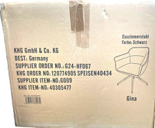 Khg esszimmerstuhl schwarz gebraucht kaufen  Düsseldorf