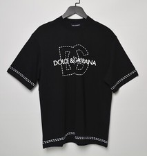 Camiseta Dolce & Gabbana Preta S | Gola Redonda Algodão | Estampa de Logotipo comprar usado  Enviando para Brazil