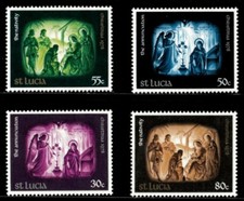 Santa Lúcia 1978 - Presépio e Anunciação de Natal - Conjunto de 4v - 452-55 - MNH comprar usado  Enviando para Brazil