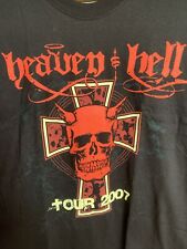 Camiseta Heaven and Hell 2007 Tour com datas NOVA Adulto Grande Black Sabbath comprar usado  Enviando para Brazil