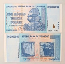 Zimbabwe 100 trillion for sale  BEDFORD