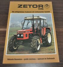 Zetor 7245 Specyfikacja ciągnika Broszura Broszura Broszura na sprzedaż  PL