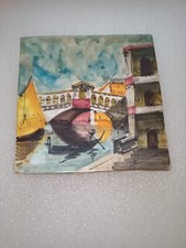 Venezia dipinto ceramica usato  Vercelli