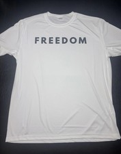 Grande - Freedom Charlie Kirk Camiseta Blanca Poliéster Dri Fit Material segunda mano  Embacar hacia Mexico