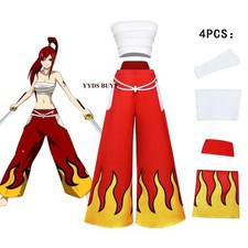 FAIRY TAIL Erza Scarlet Anime Cosplay Fantasia Colete Halloween Roupa Carnaval Conjunto comprar usado FAIRY TAIL Erza Scarlet Anime Cosplay Fantasia Colete Halloween Roupa Carnaval Conjunto comprar usado  Enviando para Brazil