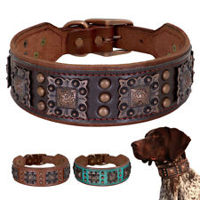 Lederhalsband Hund 5/6cm Breit Luxus Hundehalsband Bullterrier Rottweiler L XL comprar usado  Enviando para Brazil