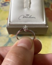 Anello solitario oro usato  Cuneo