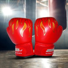Luvas de boxe infantis de couro ecológico luvas de kickboxing luvas de muay thai para saco de pancadas comprar usado  Enviando para Brazil