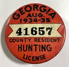 Georgia hunting license for sale  Griffin