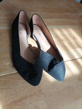 Black shoes flat for sale  BLACKPOOL