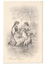 1913 pasqua bambine usato  Italia