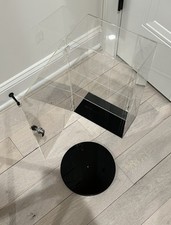 Tela acrílica bloqueável 3 camadas com base rotativa, tampo de mesa ou suporte de parede comprar usado  Enviando para Brazil