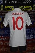 Usado, Camisa de futebol 5/5 Inglaterra adultos 36" S #10 Rooney 2009 casa comprar usado  Enviando para Brazil