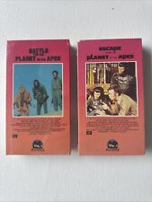 1985 BATTLE Escape From PLANET Of APES (Play House) Lot 2 VHS TAPES SEALED SET!! comprar usado  Enviando para Brazil
