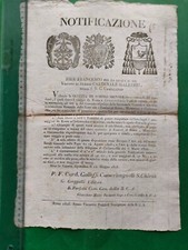 Stato pontificio notificazione usato  Arezzo