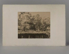 Antique painting landscape d'occasion  Expédié en Belgium