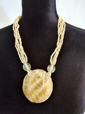 Beige long necklace for sale  Miami