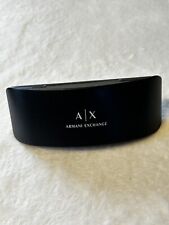 Estuche para gafas de sol y ojos Armani Exchange con cubierta rígida negro almacenamiento segunda mano  Embacar hacia Mexico