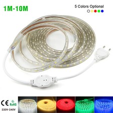 Usado, STRISCIA STRIP LED BOBINA SMD 1 A 10 M 5050 SPINA 220V BIANCA TUBO ESTERNO comprar usado  Enviando para Brazil