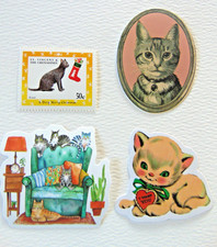Cat sticker stamp for sale  Albuquerque