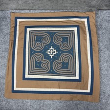 Capa de travesseiro quadrada aplique reverso artesanal Hmong 16x16 coração boho espiral comprar usado  Enviando para Brazil