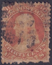 Usa 1861 benjamin usato  Palermo