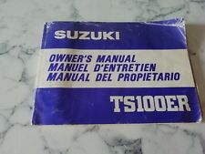 Suzuki ts100er owners for sale  BRISTOL