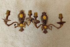 Brass wall lights for sale  RETFORD