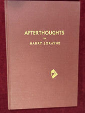 Afterthoughts harry lorayne for sale  Monroeville