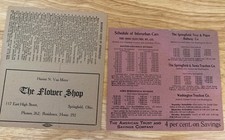 Interurban schedule springfiel for sale  Dayton