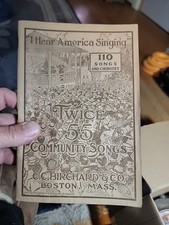 Partituras do início dos anos 1900 Ihear America cantando 110 músicas e coros comprar usado  Enviando para Brazil