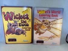 Par de 2 livros de colorir Star Wars Wicket the Ewok Kenner 1983 não usados, usado comprar usado  Enviando para Brazil