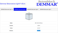 Demmar betonstein light gebraucht kaufen  Wolnzach
