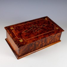 Vintage inlaid amboyna for sale  Palm Harbor