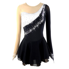 Usado, Vestido de patinação artística feminino vestido de patinação no gelo manga comprida fantasia de ginástica comprar usado  Enviando para Brazil