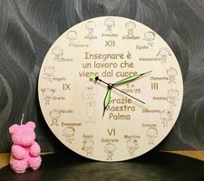 Orologio personalizzato maestr usato  Macerata Campania