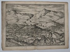 Carte ancienne - Loja (Espagne) - Braun & Hogenberg – Circa 1580 comprar usado  Enviando para Brazil