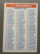 1956 topps checklist for sale  Newfield