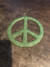 Green glitter peace for sale  Dallas